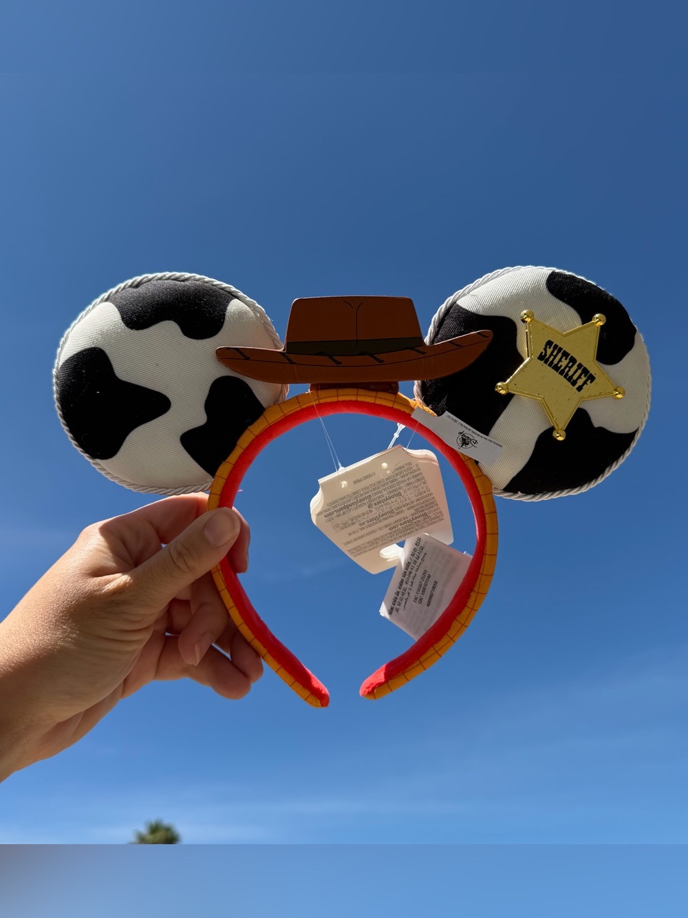 Disney Toy Story Sheriff Woody Mickey Ear Headband